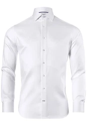 Vincenzo Boretti Businesshemd gerader Schnitt Fischgrat Weiß/Grau/Creme/Schwarz