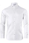 Vincenzo Boretti Businesshemd gerader Schnitt Fischgrat Weiß/Grau/Creme/Schwarz