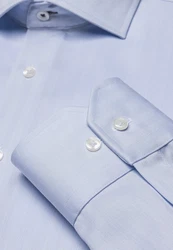 Vincenzo Boretti Businesshemd tailliert bgelfrei Hellblau/Blau