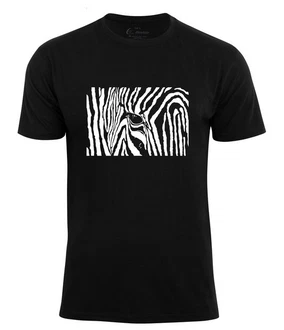 Cotton Prime T-Shirt Zebra Eye Schwarz/Weiß