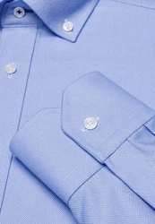 Vincenzo Boretti Businesshemd gerader Schnitt bügelfrei Hellblau/Blau
