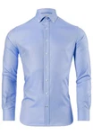 Vincenzo Boretti Businesshemd tailliert bgelfrei Oxford Hellblau/Blau/Dunkelblau