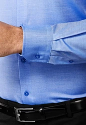 Vincenzo Boretti Businesshemd Hellblau/Blau/Dunkelblau