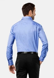 Vincenzo Boretti Businesshemd Hellblau/Blau/Dunkelblau