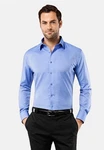 Vincenzo Boretti Businesshemd Hellblau/Blau/Dunkelblau