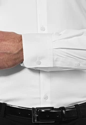 Vincenzo Boretti Businesshemd Super Tailliert Stretch Weiß/Creme
