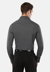 Vincenzo Boretti Businesshemd Super Tailliert Stretch Dunkelgrau/Grau/Schwarz/Hellgrau