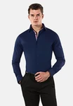 Vincenzo Boretti Businesshemd Super Tailliert Stretch Dunkelblau/Blau/Hellblau Vincenzo Boretti Businesshemd Super Tailliert Stretch Dunkelblau/Blau/Hellblau