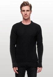Rusty Neal Herrenpullover Rundhals Basic Strickpullover Schwarz/Dunkelgrau
