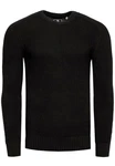 Rusty Neal Herrenpullover Rundhals Basic Strickpullover Schwarz/Dunkelgrau