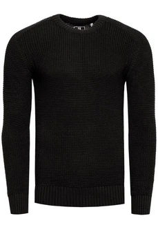 Rusty Neal Herrenpullover Rundhals Basic Strickpullover Schwarz/Dunkelgrau Rusty Neal Herrenpullover Rundhals Basic Strickpullover Schwarz/Dunkelgrau