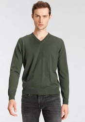 OLYMP V-Ausschnitt Pullover Strick Casual 