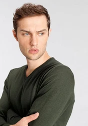OLYMP V-Ausschnitt Pullover Strick Casual 