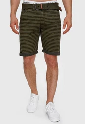 Indicode Chinoshorts Arroyo Dunkelgrün/Khaki/Grün