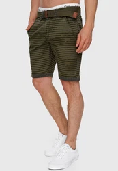 Indicode Chinoshorts Arroyo Dunkelgrün/Khaki/Grün