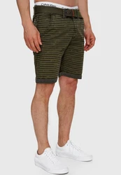 Indicode Chinoshorts Arroyo Dunkelgrün/Khaki/Grün