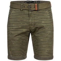 Indicode Chinoshorts Arroyo Dunkelgrün/Khaki/Grün