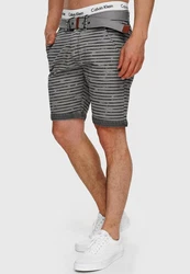 Indicode Chinoshorts Arroyo Dunkelgrau/Grau/Hellgrau/Schwarz