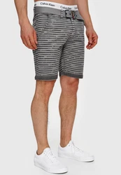 Indicode Chinoshorts Arroyo Dunkelgrau/Grau/Hellgrau/Schwarz