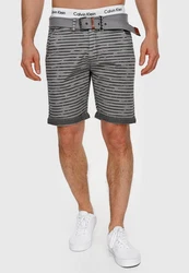Indicode Chinoshorts Arroyo Dunkelgrau/Grau/Hellgrau/Schwarz