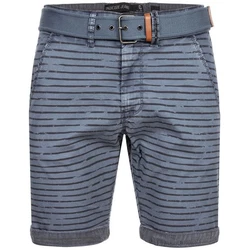 Indicode Chinoshorts Arroyo Dunkelblau/Lila/Blau/Hellblau