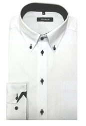 Huber Langarmhemd Button-Down Kragen Regular Fit (HU-0098) HU-0098
