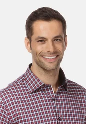 Vincenzo Boretti Businesshemd tailliert Rot/Dunkelrot