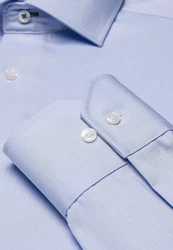 Vincenzo Boretti Businesshemd gerader Schnitt Hellblau/Blau
