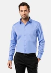 Vincenzo Boretti Businesshemd gerader Schnitt Hellblau/Blau/Dunkelblau