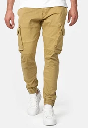 Indicode Cargohose Alex Khaki/Braun/Dunkelgrün