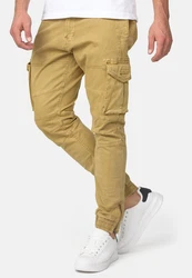 Indicode Cargohose Alex Khaki/Braun/Dunkelgrün