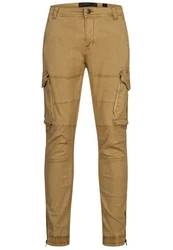 Indicode Cargohose Alex Khaki/Braun/Dunkelgrün