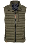 camel active Herren leichte Steppweste ohne Kapuze aus recyceltem Polyester 