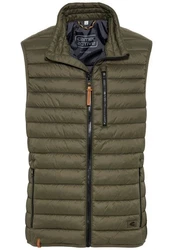 camel active Herren leichte Steppweste ohne Kapuze aus recyceltem Polyester 