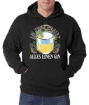 Youth Designz Kapuzenpullover Gin Tonic Motiv Gelb/Grün/Blau/Rot/Dunkelgrau