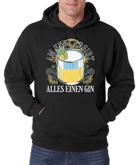 Youth Designz Kapuzenpullover Gin Tonic Motiv Gelb/Grün/Blau/Rot/Dunkelgrau