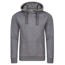 Kapuzenpullover Herren Hoodie RIVNiklas Regular Fit Longsleeve Sweatshirt mit Cross-Over-Kragen und Kngurutasche