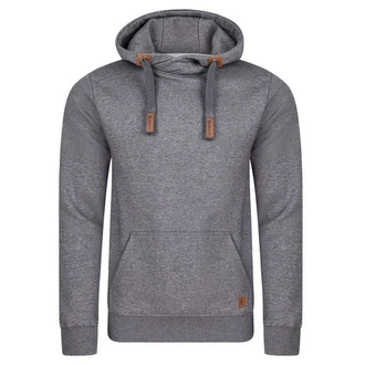 riverso Herren Kapuzenpullover RIVNiklas Regular Fit Hoodie Dunkelgrau/Grau/Hellgrau