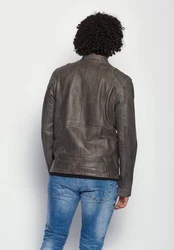 Maze Bikerjacke Flint Dunkelgrau/Grau/Dunkelblau/Hellgrau