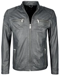Maze Bikerjacke Flint Dunkelgrau/Grau/Dunkelblau/Hellgrau