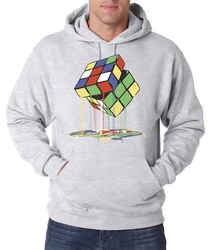 Youth Designz Kapuzenpullover Magic Cube Hoodie Grau/Mischfarben/Silber
