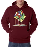 Youth Designz Kapuzenpullover Magic Cube Hoodie Bordeaux/Dunkelrot/Mischfarben