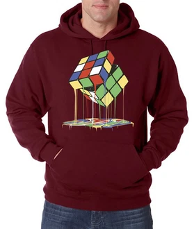 Youth Designz Kapuzenpullover Magic Cube Hoodie Bordeaux/Dunkelrot/Mischfarben Youth Designz Kapuzenpullover Magic Cube Hoodie Bordeaux/Dunkelrot/Mischfarben