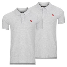 Poloshirt Herren Polohemd RIVJohn Regular Fit (2-tlg) Basic Hemd aus 100% Baumwolle