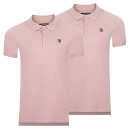 Poloshirt Herren Polohemd RIVJohn Regular Fit (2-tlg) Basic Hemd aus 100% Baumwolle