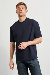 Next T-Shirt aus schwerem Stoff Dunkelblau/Grau