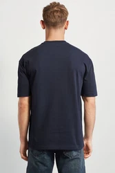 Next T-Shirt aus schwerem Stoff Dunkelblau/Grau
