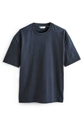 Next T-Shirt aus schwerem Stoff Dunkelblau/Grau