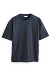 Next T-Shirt aus schwerem Stoff Dunkelblau/Grau