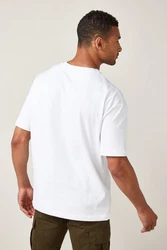 Next T-Shirt aus schwerem Stoff Weiß/Grau/Creme